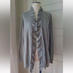 Talbots waterfall open front cardigan